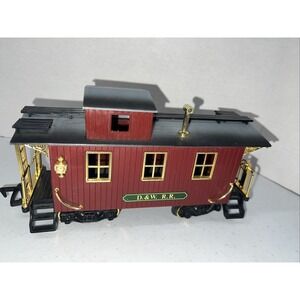 Denver Express Train Engine 1986 by New Bright D&W RR Toy Locomotive